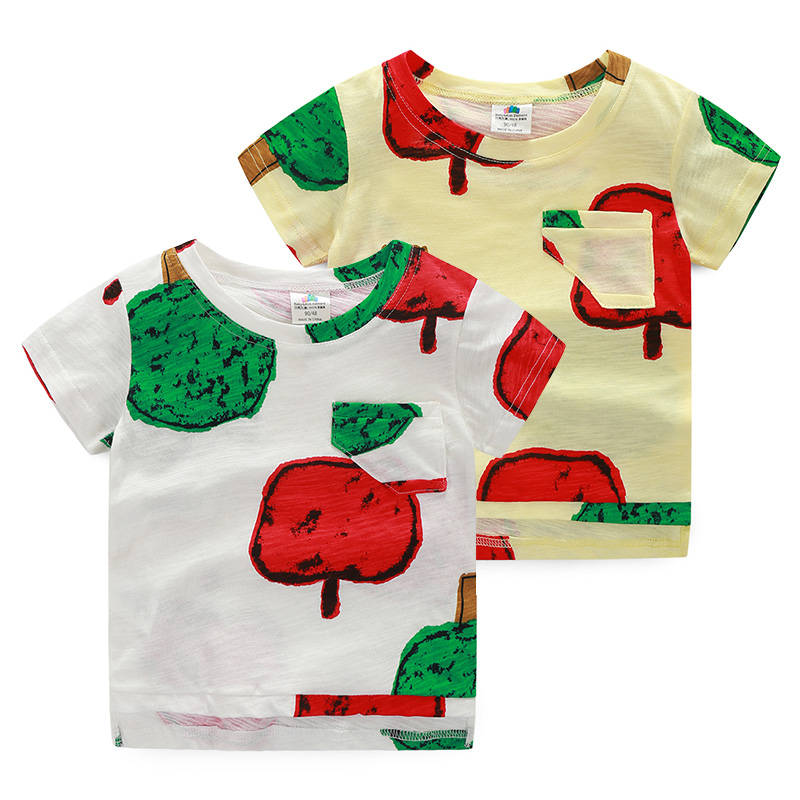寶寶短袖T恤 夏裝韓版新款男童女童童裝 兒童卡通上衣tx-6996
