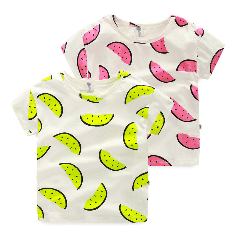寶寶短袖T恤 夏裝韓版新款女童童裝兒童西瓜打底衫tx-5337