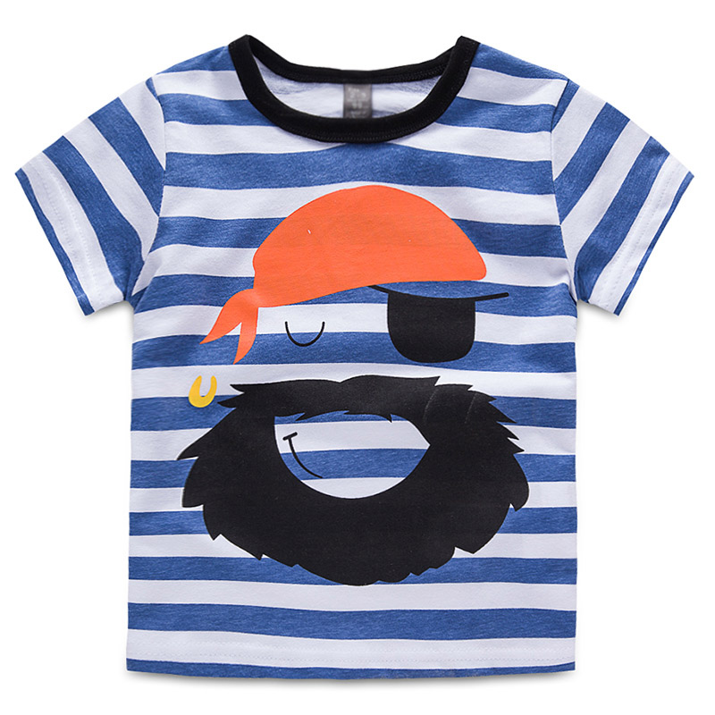 寶寶短袖T恤 夏裝韓版新款男童童裝兒童條紋打底衫tx-5622