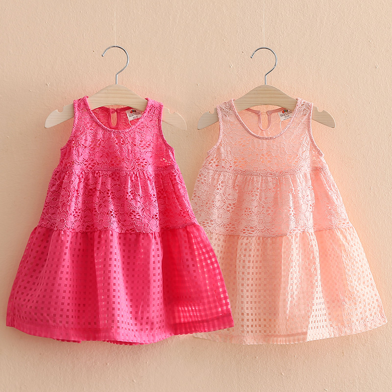 寶寶蕾絲背心裙 夏裝新款韓版女童童裝 兒童連衣裙子qz-3223