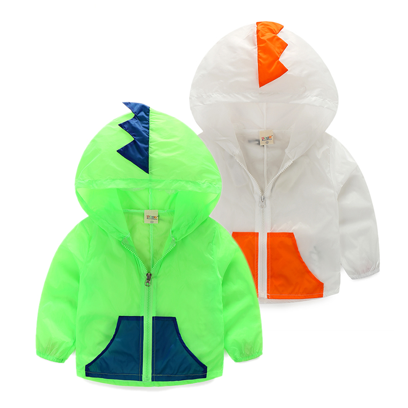 寶寶外套 夏裝韓版新款男童童裝兒童恐龍拉鏈防曬衫wt-6336