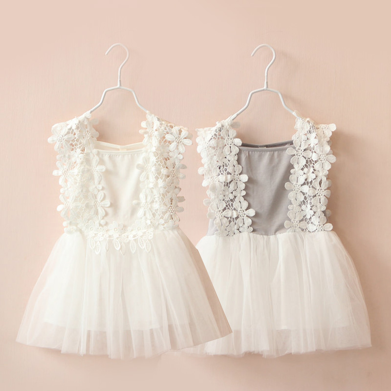 寶寶蕾絲公主裙 夏裝新款女童童裝 兒童網紗連衣裙子qz-3261