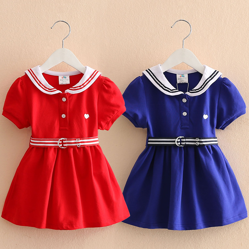 寶寶短袖連衣裙 夏裝新款童裝女童裝兒童裙子qz-2698