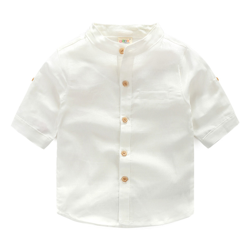 寶寶純色立領T恤 夏裝韓版新款男童童裝兒童短袖上衣tx-7276