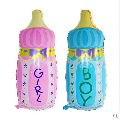 特價促銷大奶瓶鋁膜氣球 生日百天滿月 男女孩奶瓶 寶寶宴