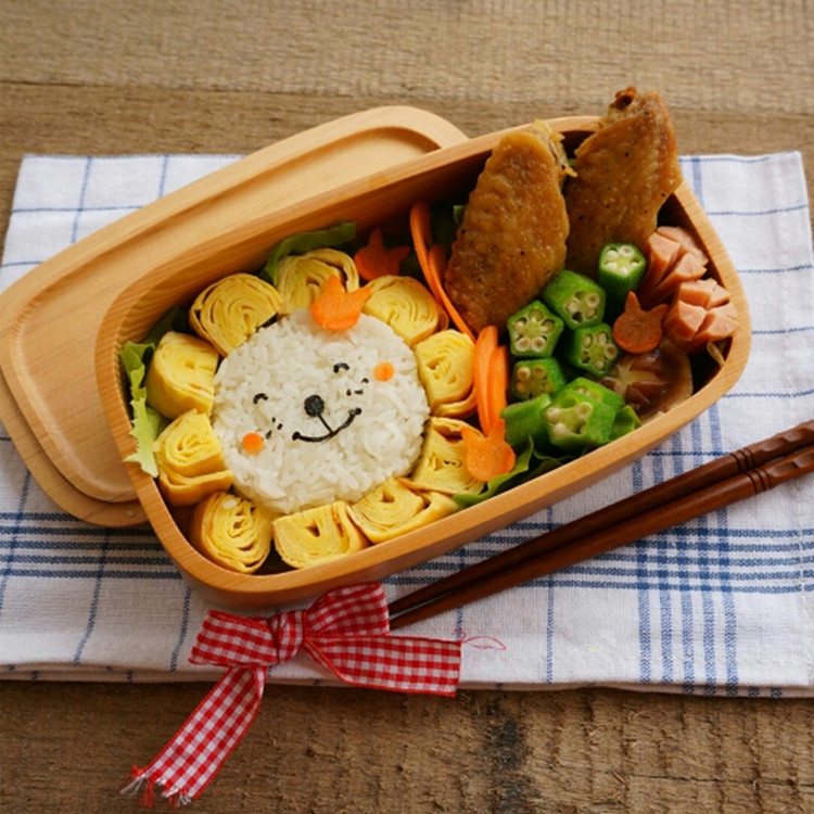 勺筷飯盒原木食日式木質便當盒學生飯盒可愛兒童飯盒