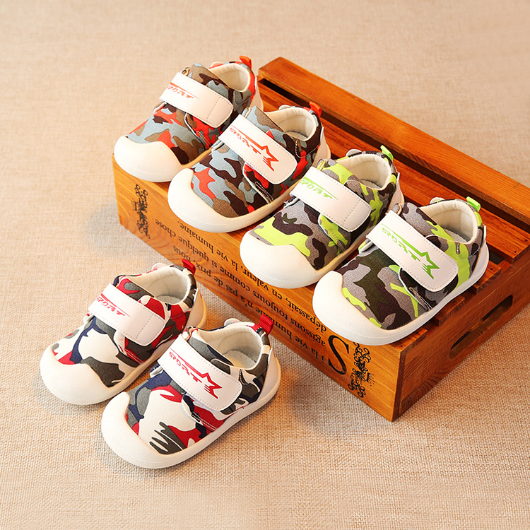 新款春秋迷彩兒童帆布鞋男童球鞋女童學步鞋寶寶小童0-1-3歲