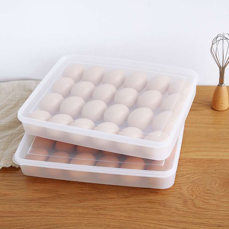 雞蛋收納盒單層24格塑料蛋托冷藏儲物盒冰箱雞蛋盒
